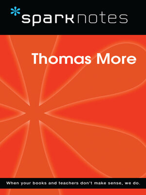 cover image of Thomas More (SparkNotes Philosophy Guide)